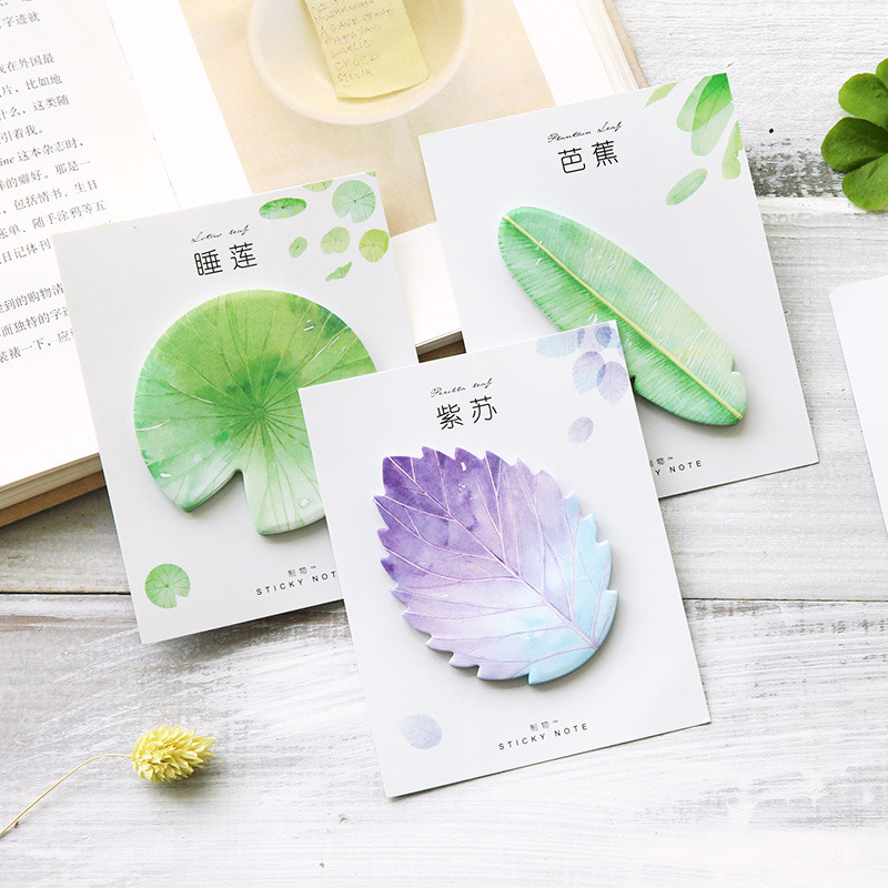 Office Stationery Supply List - Perencana Catatan Tempel Daun 30 Buah