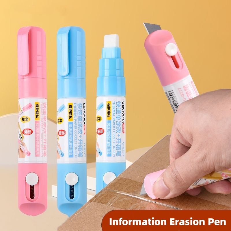 Stationery Supply - Pembuka Kotak Retractable, Cairan Koreksi Kertas
