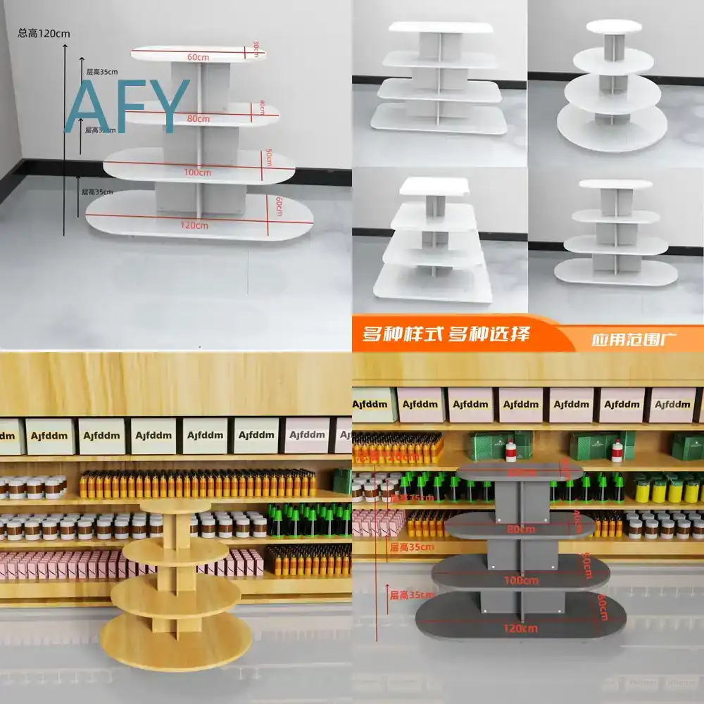 Stationery Office Supply Store - Lemari Kayu Bulat untuk Supermarket, Toko