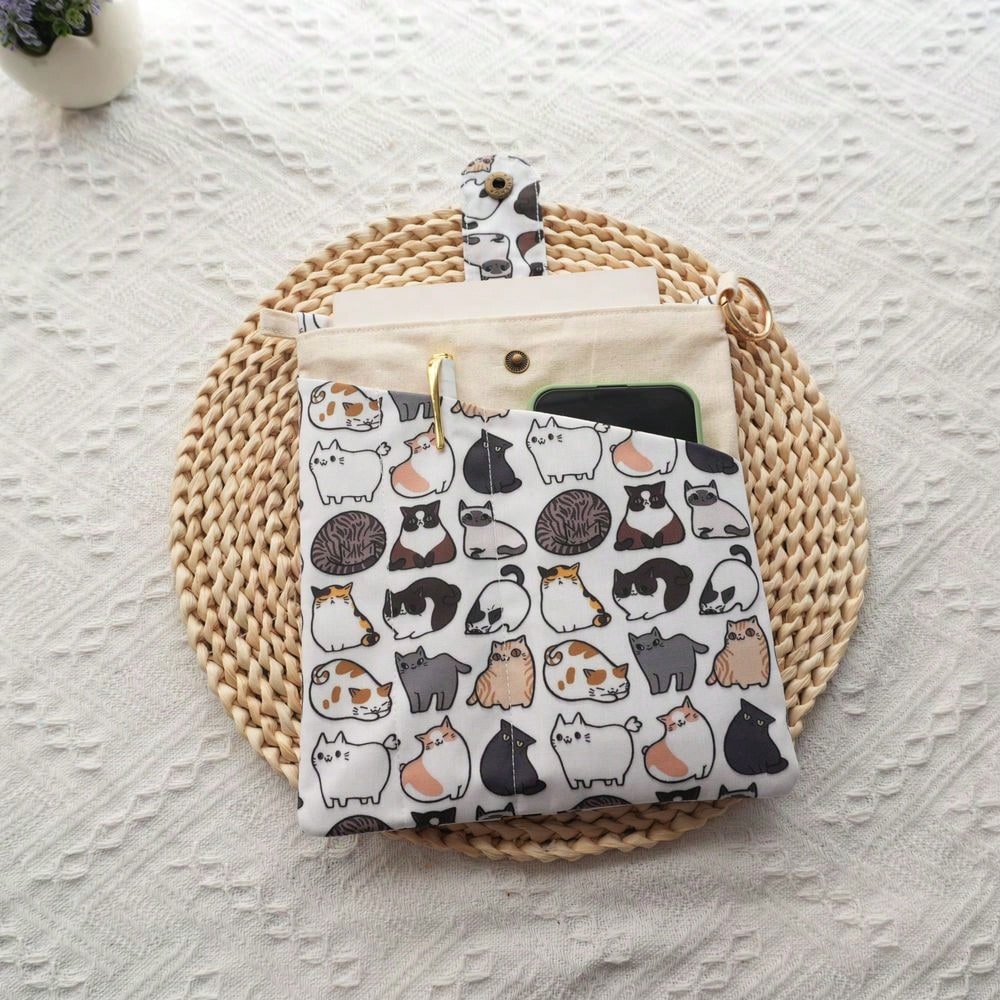 1 Buah Tas Buku Kanvas Kucing  - Ideal Stationery & Office Supply ulasan dan harga