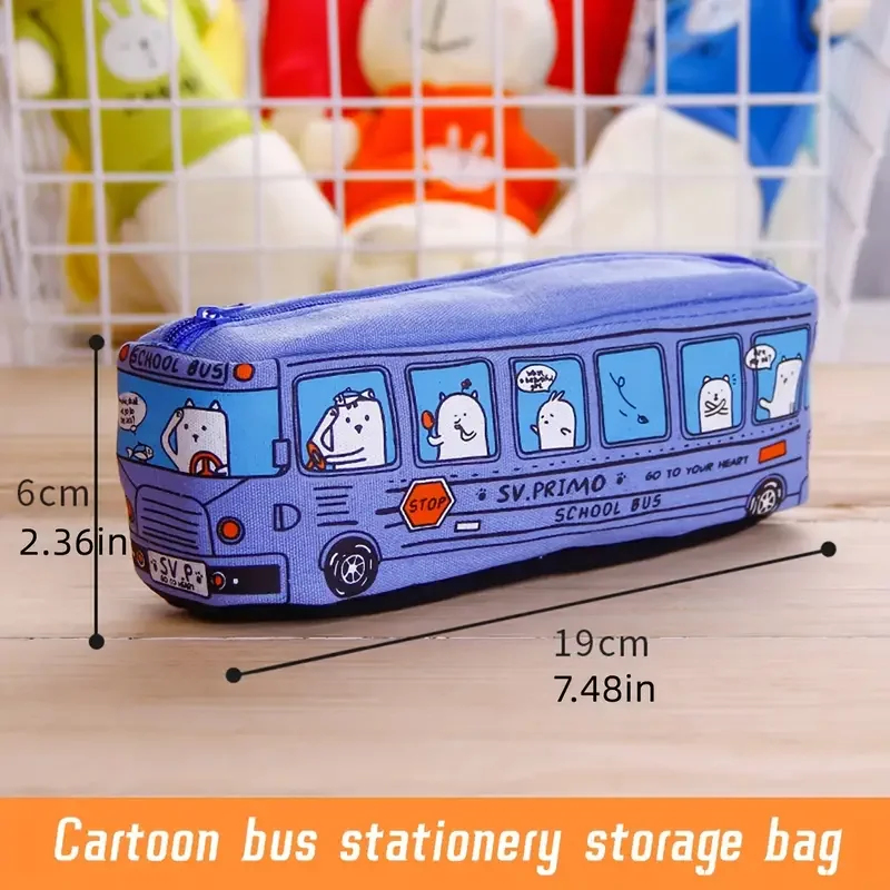 1 Buah Tas Pensil Bus Sekolah  - Stationery Office And School Supply Stores ulasan dan harga
