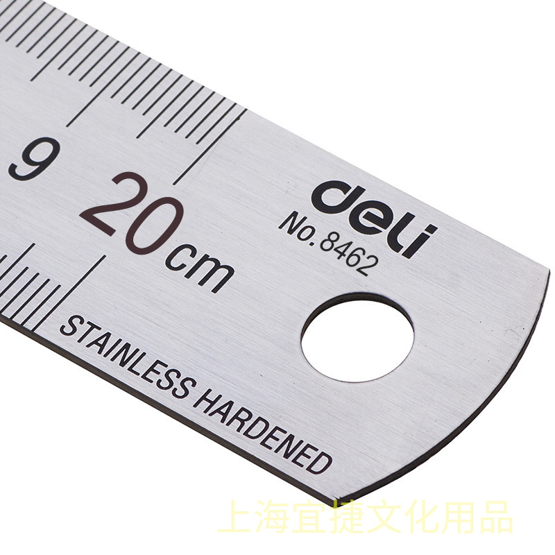 Deli 20cm penggaris lurus loga - Stationery Office Supply Store ulasan dan harga