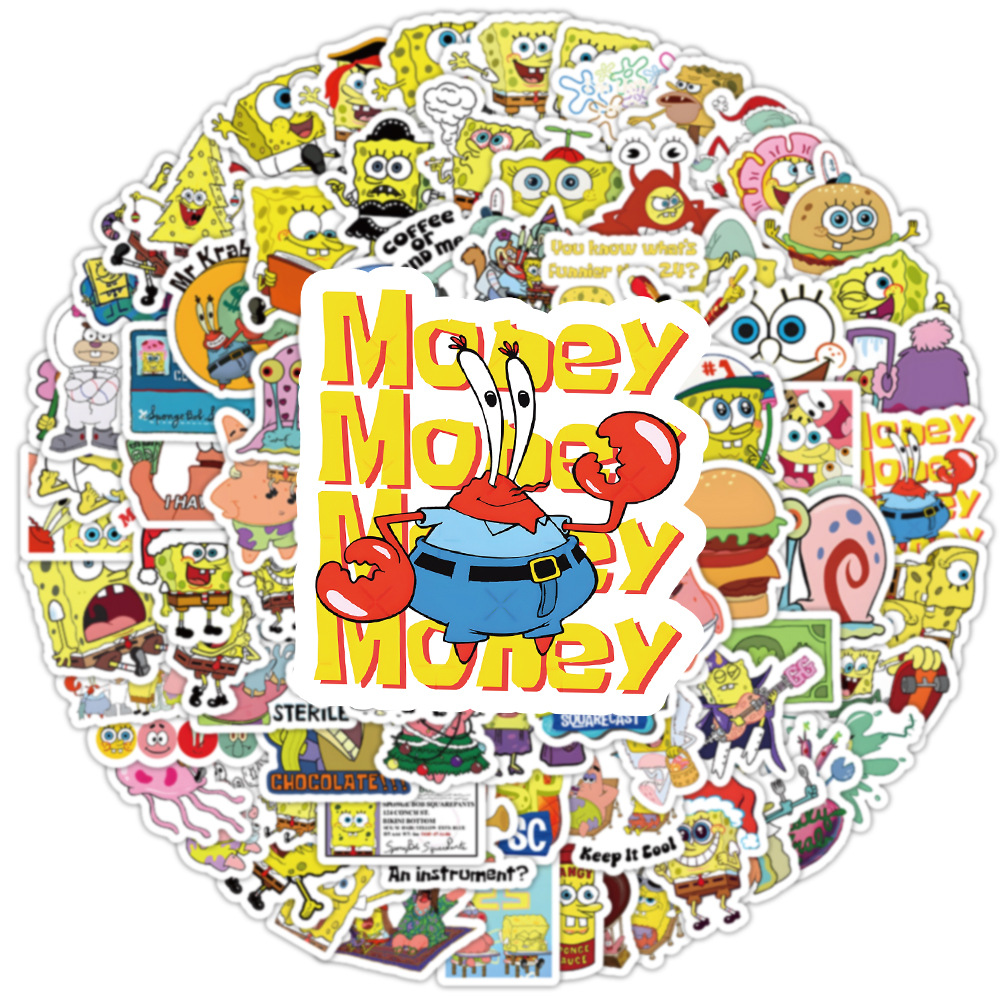 100 Buah Stiker Grafiti Kartun - Memo Pad Sticky ulasan dan harga