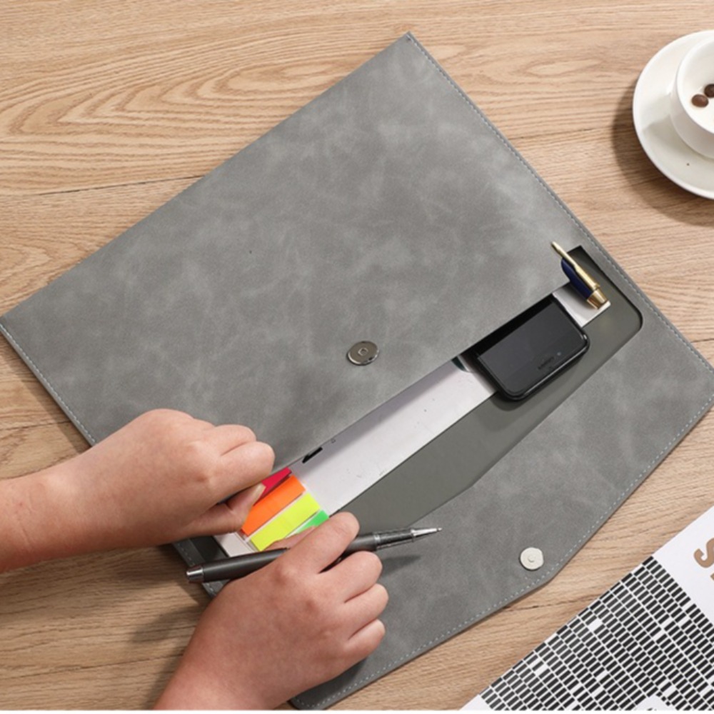 Tas File Kulit PU, Folder Arsi - Is Stationery Office Supply ulasan dan harga