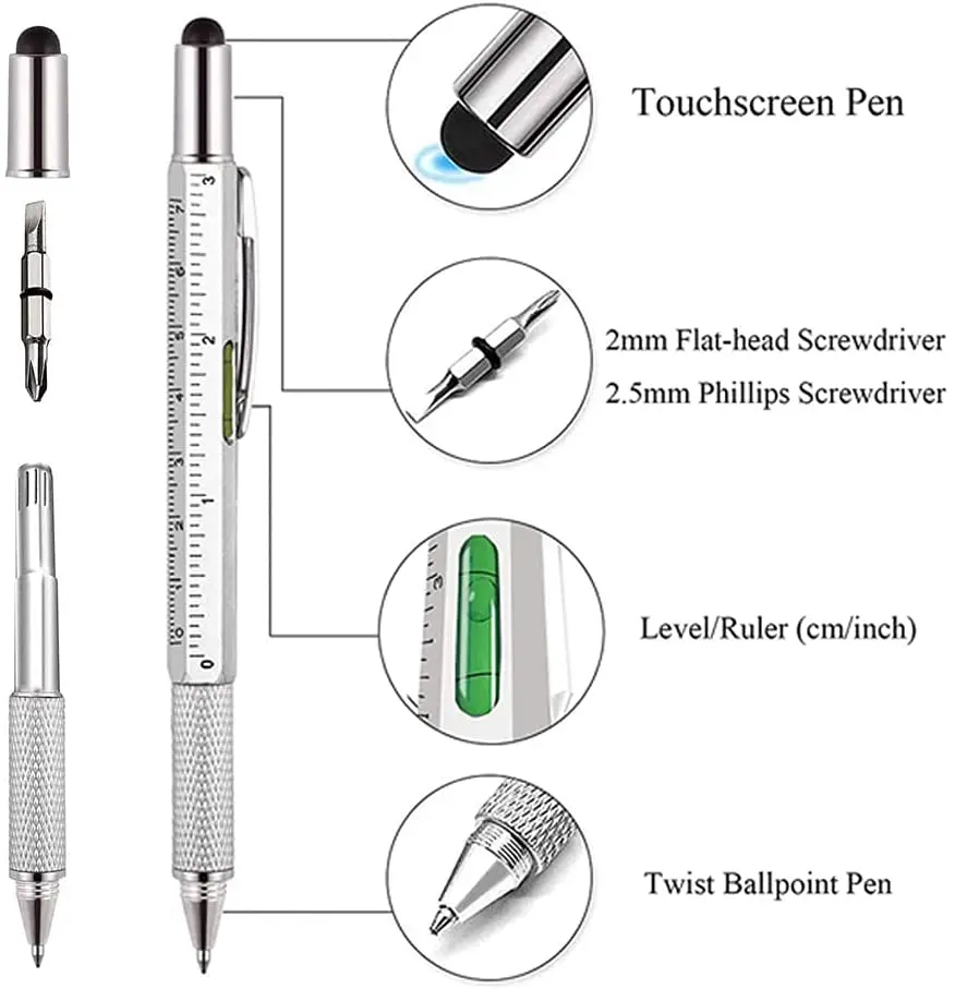 Pena Multifungsi 7 in 1 Pena K - Stationery Supply ulasan dan harga